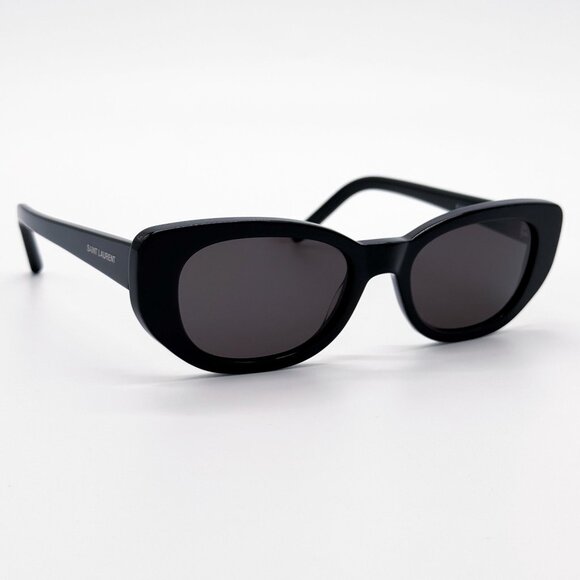 NEW SAINT LAURENT SL316 BETTY 001 SUNGLASSES WOMEN BLACK EYEWEAR - Picture 1 of 9